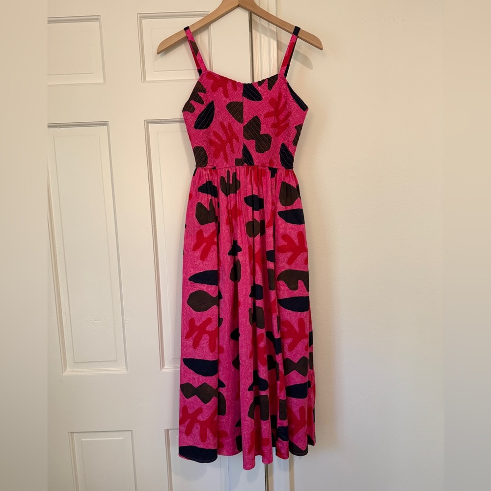 NIC+ZOE Pink fun geometric design sundress maxi